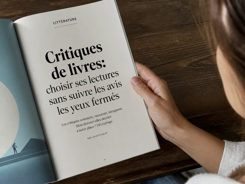 Critiques de livres : choisir ses lectures sans suivre les avis les yeux fermés