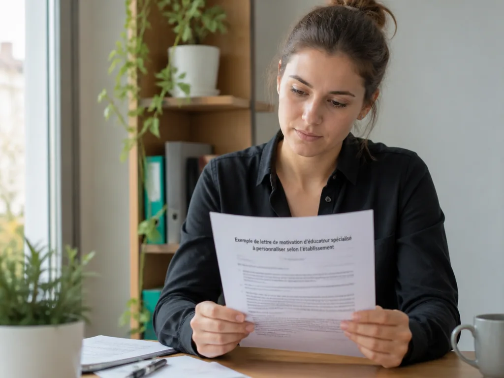 Exemple de lettre de motivation d’éducateur spécialisé à personnaliser selon l’établissement