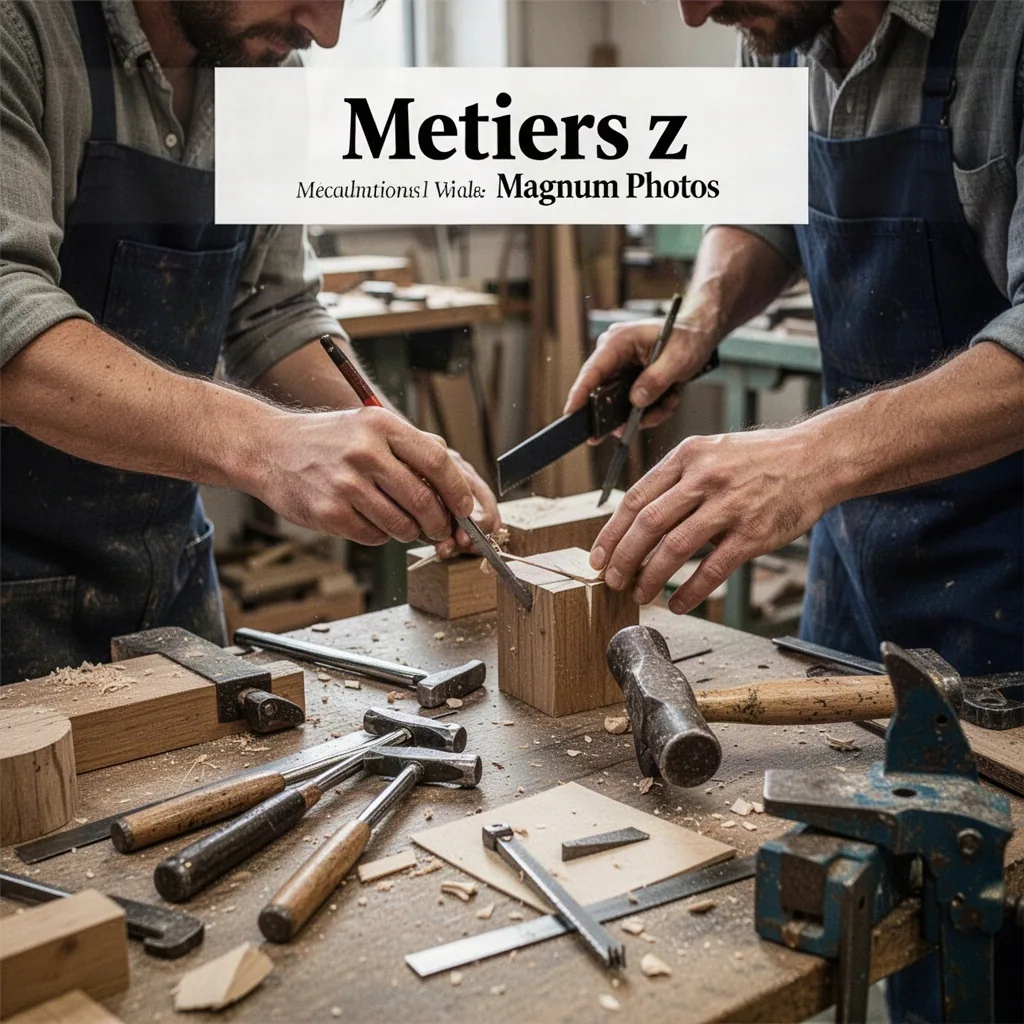 Artisan zingueur posant des plaques de zinc sur un toit en pente